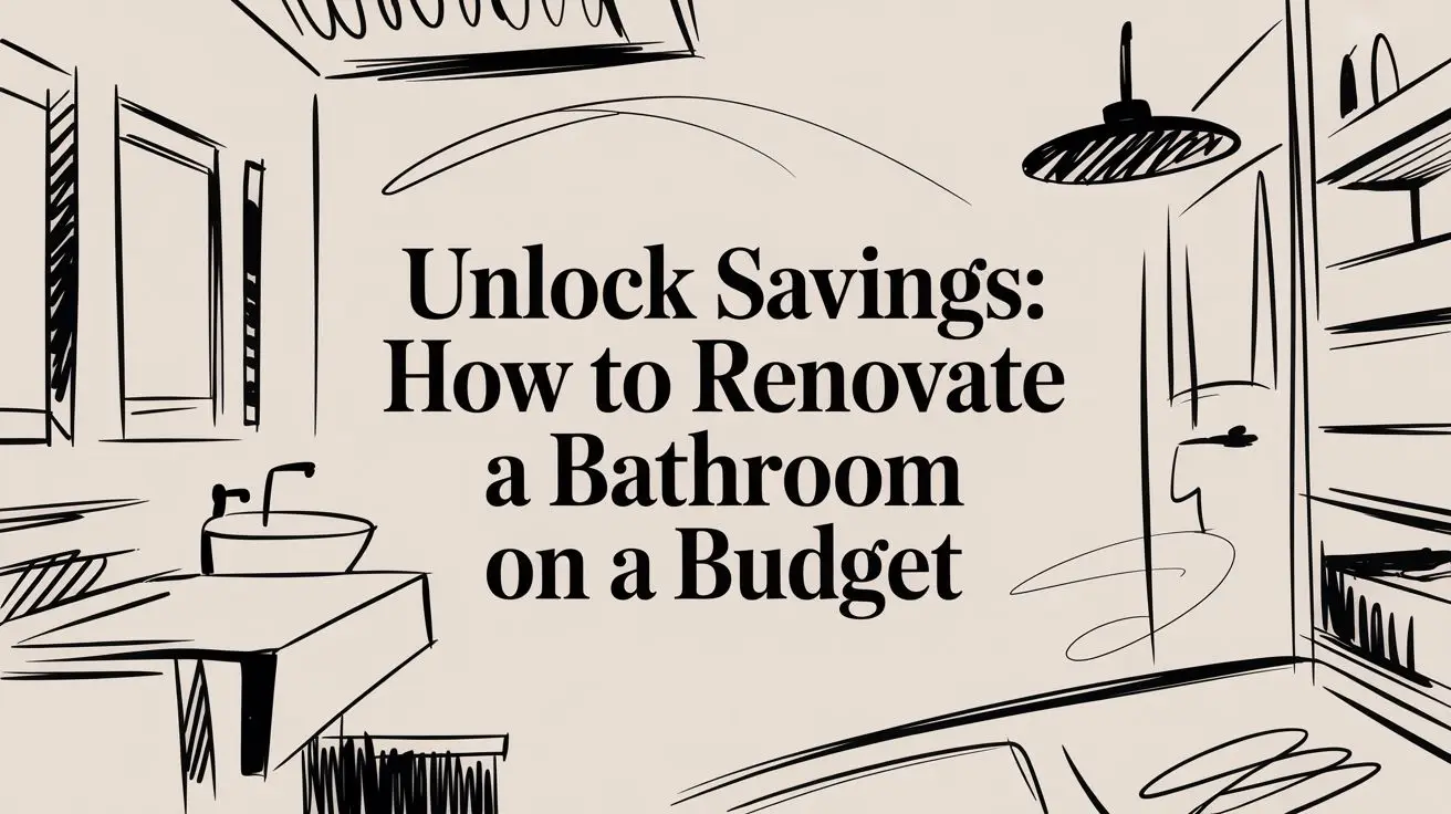 Unlock Savings: How to Renovate a Bathroom on a Budget