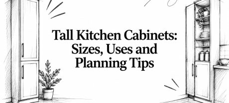Tall Kitchen Cabinets: Sizes, Uses and Planning Tips